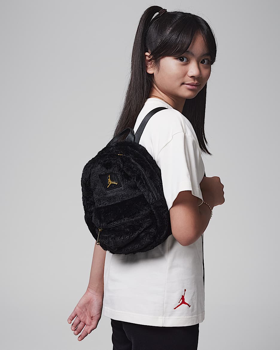 Jordan Big Kids Faux Fur Mini Backpack 4L Nike JP